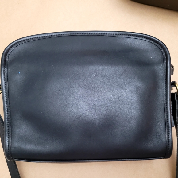 Vintage Coach Metropolis Zip Black Leather Crossbody Bag - Picture 13 of 16